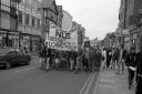 Good old days: A student march through Chester saying no to loans and education cuts in 1987.