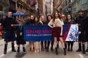 Karen Gillan leads Tartan Week parade in New York City