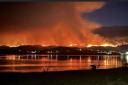Dramatic images show ferocity of major Highland wildfire