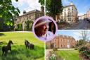 (Background) 3 regal properties on the market right now. ( Zoopla) (Circle) Queen Elizabeth II ( PA)
