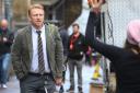 Kevin McKidd has been pictured in Glasgow city centre filming the new ITV drama The Elect.  Pictures by Gordon Terris