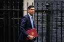 Chancellor Rishi Sunak leaves number 11, Downing Street on May 26, 2022 in London, England.