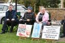 A pro-life choice vigil outside an abortion clinic