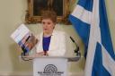 First Minister Nicola Sturgeon launches the second independence paper at Bute House