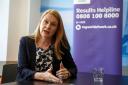 Education secretary Shirley-Anne Somerville pictured at the offices of Skills Development Scotland in Glasgow ahead of school exam results tomorrow.  Photograph by Colin Mearns.