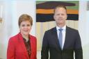 Nicola Sturgeon pictured with Danish Foreign Minister Jeppe Kofod in Copenhagen yesterday