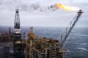North Sea oil rig. Picture PA