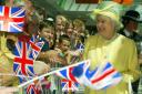 Queen Elizabeth greets crowds