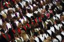 A file photo of students at a university graduation ceremony. Picture: PA