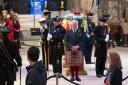 King Charles III and other members of the royal family hold a vigil at St Giles' Cathedral, Edinburgh