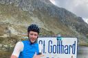 David Smith at the St Gotthard Pass