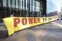 A past protest at ScottishPower