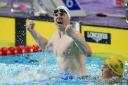 Ross Murdoch celebrates winning bronze in the 200m breaststroke at the Commonwealth Games in July