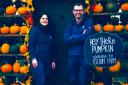 Lucy and Russ Calder at their Pumpkin House on Kilduff Farm, East Lothian, where they expect to welcome 10,000 visitors