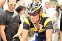 Lance Armstrong in the Tour de France in 2009 having come out of retirement