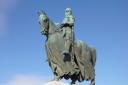 Robert the Bruce's famous statue at the Bannockburn Visitor Centre