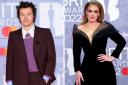 Both mega pop stars Adele and Harry Styles are for best pop solo performance, best pop vocal album and best music video at the Grammys.  (PA)