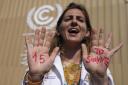 A protester at COP27 in Sharm el-Sheikh. The consensus is there was in the end no meaningful progress towards the 1.5 degree goal