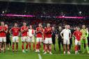 Wales captain Gareth Bale and his team-mates applaud the fans after their World Cup exit was confirmed by a 3-0 defeat to England on Tuesday