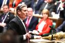 Labour leader Keir Starmer speaking during Prime Minister's Questions in the House of Commons