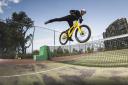 Danny MacAskill performs one of his mind-blowing stunts