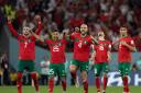 Morocco's players celebrate
