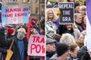 Gender recognition reform rally in Glasgow  met with counter-protest