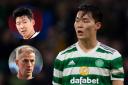 New Celtic signing Oh Hyeon-gyu, main picture, Spurs forward Son Heung-min , inset top, and Celtic goalkeeper Joe Hart, inset bottom
