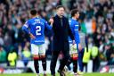 Rangers manager Michael Beale shakes hands with James Tavernier after losing the Viaplay Sports Cup Final at Hampden