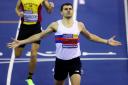 Guy Learmonth wins the 800m at the UK Indoors Championships in Birmingham