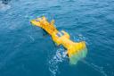A different wave energy converter, called Blue X by Mocean Energy