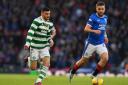 Liel Abada of Celtic and Nicolas Raskin of Rangers during the Viaplay League Cup Final