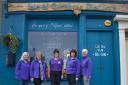 The five women behind Isle of Cumbrae Distillers - Bronwyn Jenkins-Deas, Juli Dempsey, Lynda Gill, Philippa Dalton and Jenine Ward.