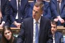 Chancellor of the Exchequer Jeremy Hunt delivering his Budget to the House of Commons.