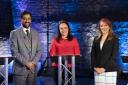 SNP leadership candidates, from left Humza Yousaf, Kate Forbes and Ash Regan.