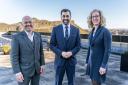 First Minister Humza Yousaf with Scottish Greens ministers Patrick Harvie and Lorna Slater