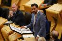 Newly elected First Minister of Scotland Humza Yousaf during First Minster's Questions (FMQ's) at the Scottish Parliament
