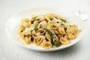 asparagus, bacon and brown butter pasta Picture: Alan Donaldson