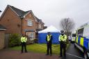 Police officers outside the home shared by Nicola Sturgeon and Peter Murrell this week (Andrew Milligan/PA Wire)