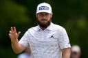 Englishman Tyrrell Hatton has finished tied first after the second day at the Wells Fargo Championship in Charlotte on Friday, with the 31-year-old having a day out with the putter (Chris Carlson/AP)