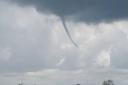 Rare funnel clouds were seen this week