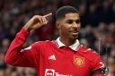 Top scorer Marcus Rashford is back training for Manchester United after missing Saturday’s game against Wolves through injury (Martin Rickett/PA)