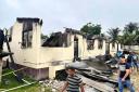 The dormitory of a secondary school following the fire (Guyana’s Department of Public Information via AP/PA)