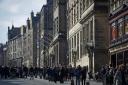 Tourists throng Edinburgh's Royal Mile