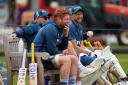 England head coach Brendon McCullum, Jonny Bairstow and Joe Root (right) during a nets session at Lord’s Cricket Ground, London. Picture date: Wednesday May 31, 2023.