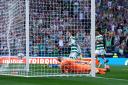Kyogo escapes the attentions of Danny Devine to hammer Celtic into the lead in the Scottish Cup Final.
