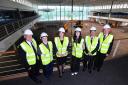 Deputy First Minister Shona Robison, third left, at Eurostampa’s new plant in Cumbernauld Picture Scottish Enterprise