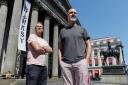Martin McSheaffrey-Craig, left, Museum Curator at GoMA and Gareth James, Museum Manager at GoMA