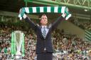 Brendan Rodgers celebrates another win with Celtic