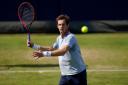 Andy Murray pictured training at Queen’s Club (Adam Davy/PA)